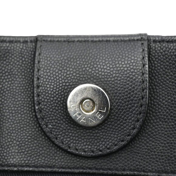 CHANEL  Coco Eyelets Large Leather Shopping Tote Shoulder Black - Picture 12 of 16